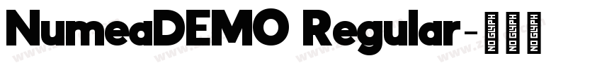NumeaDEMO Regular字体转换 NumeaDEMO Regular字体转换
